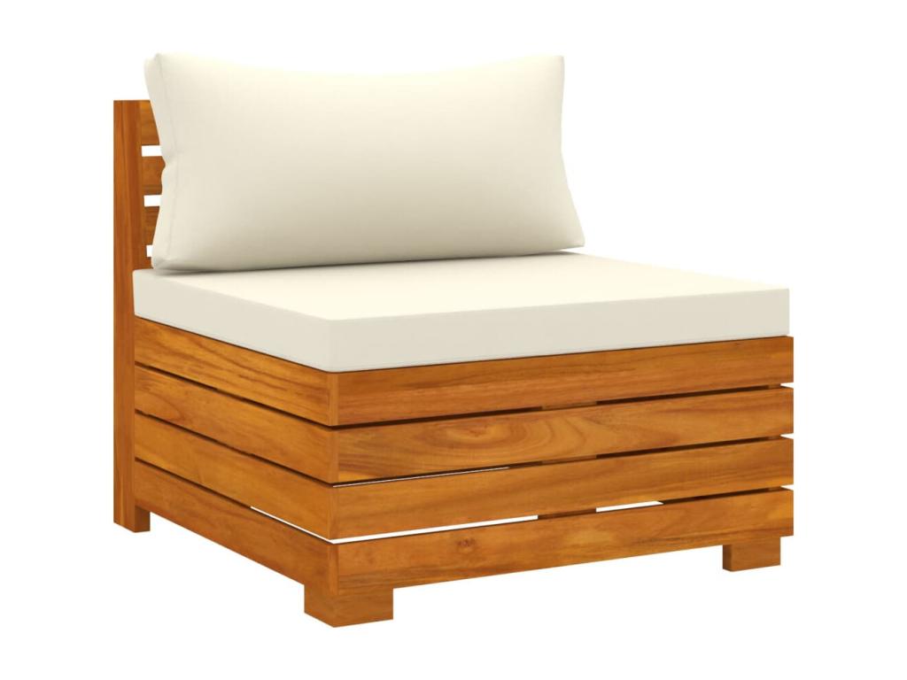 7-piece garden furniture set with cushions, solid Dormeva wood, LSQI24527