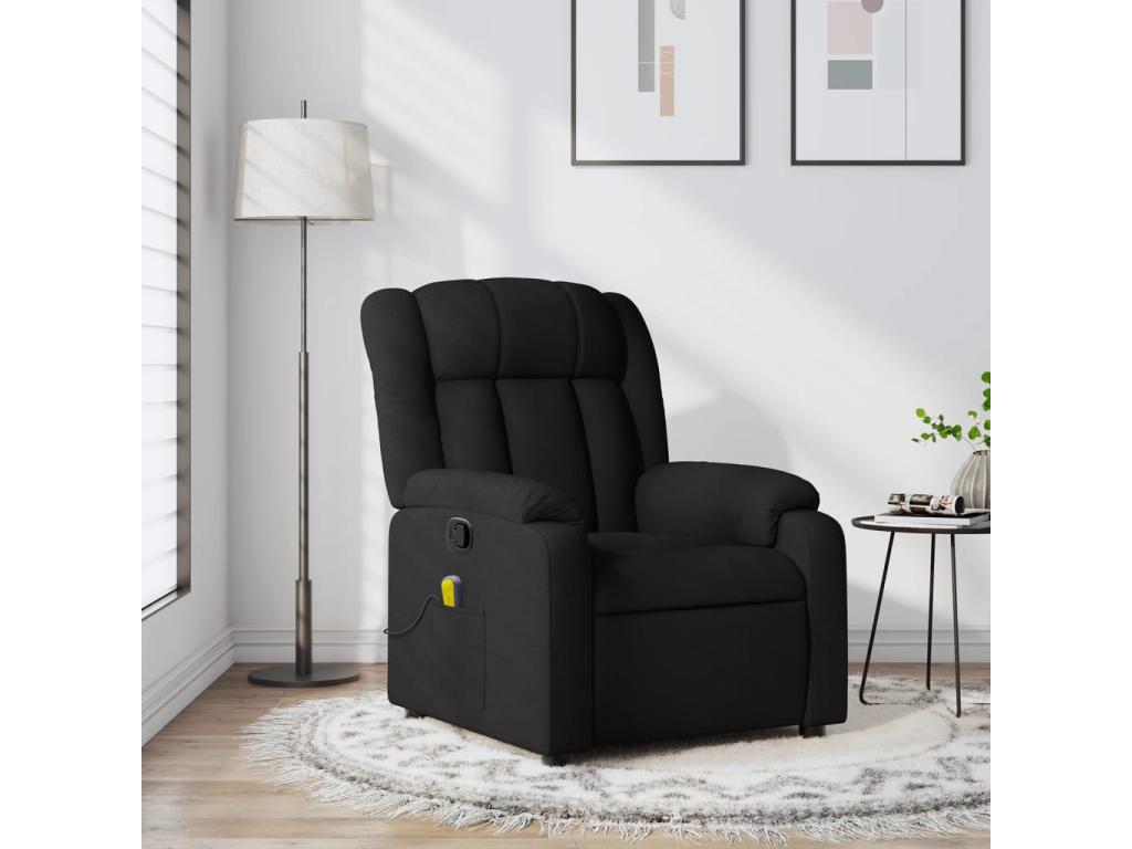 Black Fabric Reclining Massage Chair ZGQC84668