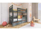 Dormeva BB014 Bunk Beds 80x190 cm Graphite ZATF88715
