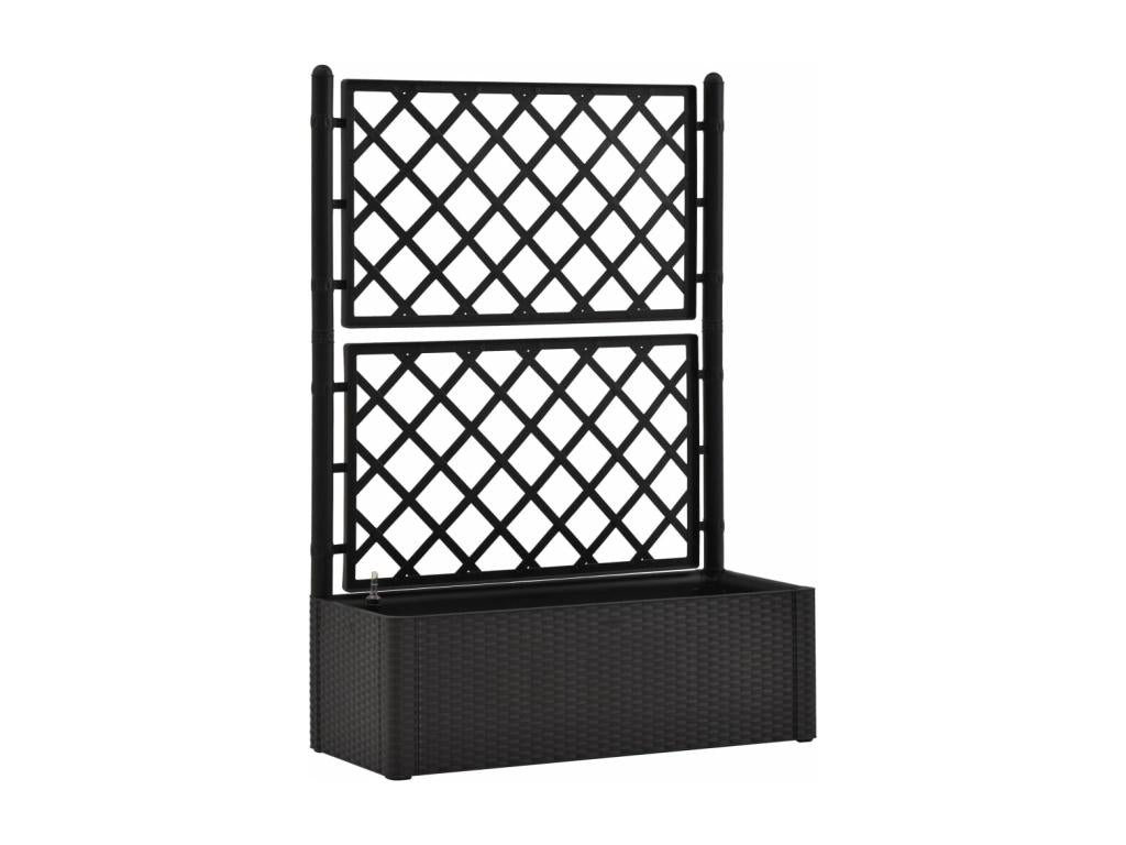 Raised garden bed with trellis and watering system, Anthracite KSEW14985