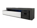 Flex TV Unit, Black M and White Lacquered - LED Included - EXTENDABLE - CORNER GQIR69600