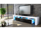 Black and White TV Stand 189cm with LED GGPS19199
