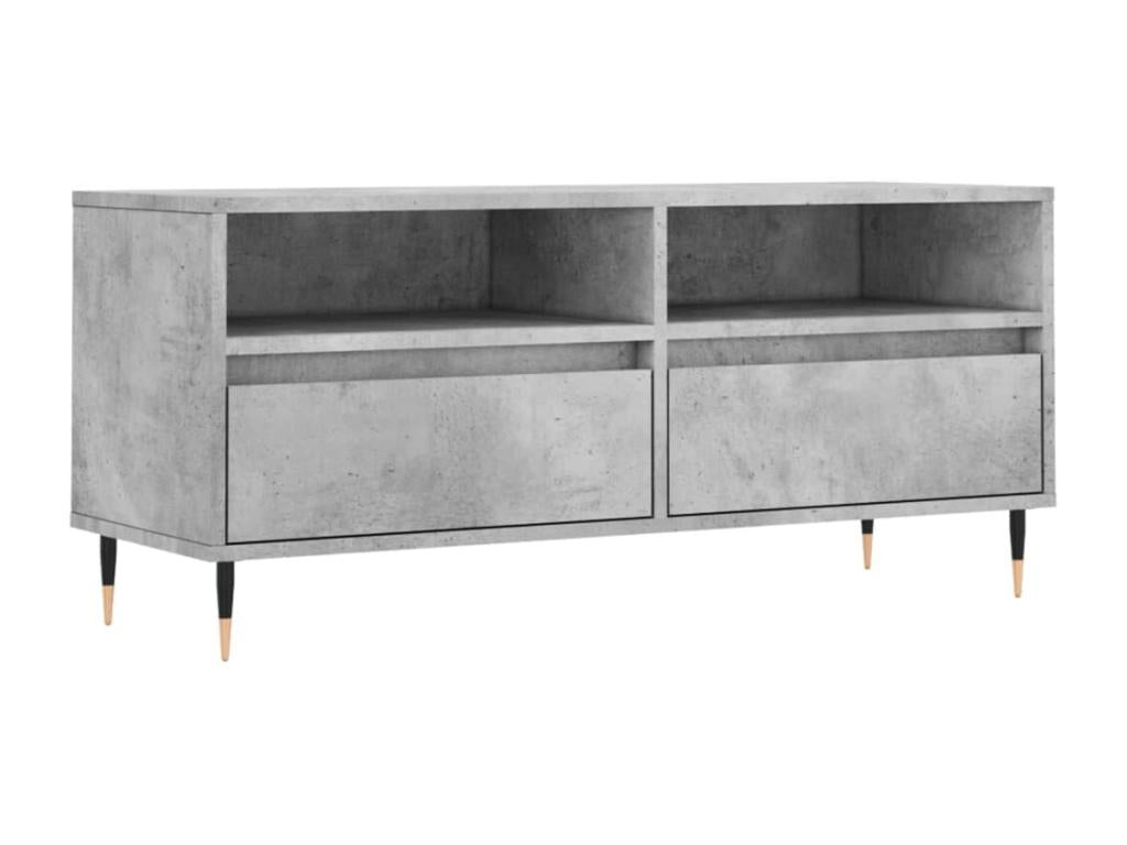 TV stand, concrete grey, 100x34.5x44.5 cm, engineered wood, RCFZ10718