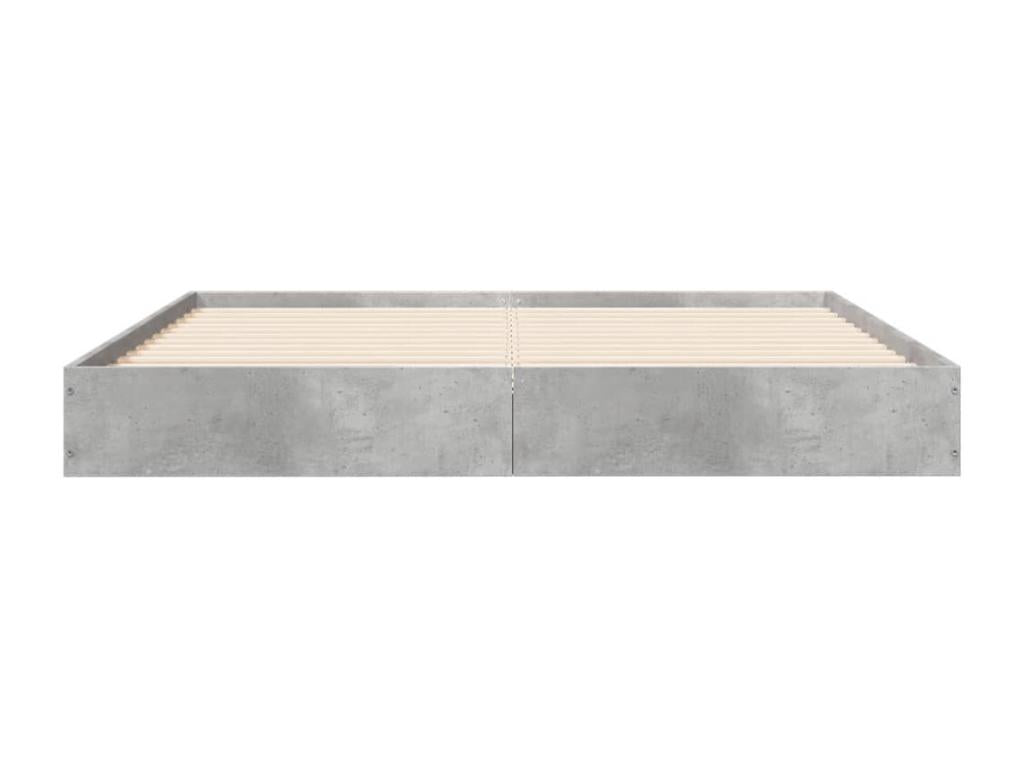 Bed frame without mattress, concrete grey, 120x200 cm, FKMW49480