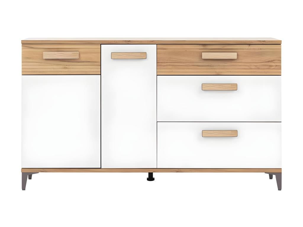Dormeva 2-Door, 3-Drawer Buffet in Honey Oak/White - W 155.5 x D 39.5 x H 90 cm ZCVG79649