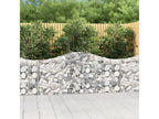 15 arched gabion baskets, 200x30x80/100 cm, galvanized iron, TBAE74682