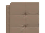 Cappuccino headboard cushion 120 cm faux leather QPZK29169