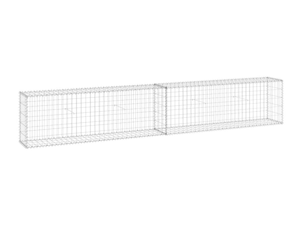 Gabion wall with lids, galvanized steel, 300x30x50 IFKB03024