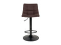 Zensova - Set of 6 Steel and Dark Brown Stools NKIP97258