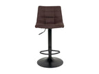 Zensova - Set of 6 Steel and Dark Brown Stools NKIP97258