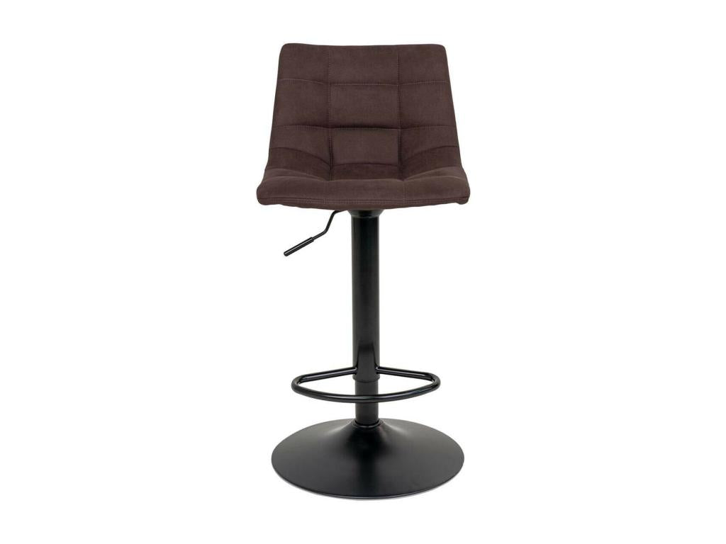 Zensova - Set of 6 Steel and Dark Brown Stools NKIP97258