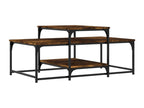 Smoked oak coffee table 102x60x45 cm Zensovaingénierie ARYU22291
