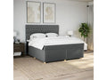 Dormeva bed base with mattress, Dark Grey, 180x200cm, Fabric ODDQ79569
