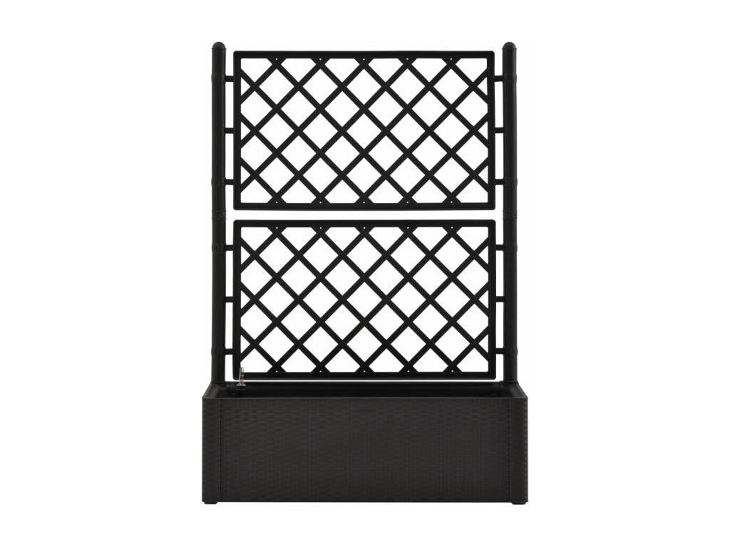 Raised garden bed with trellis and watering system, Anthracite KSEW14985