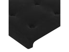 Black LED Headboard 90x5x78/88 cm Velvet FRSE74802