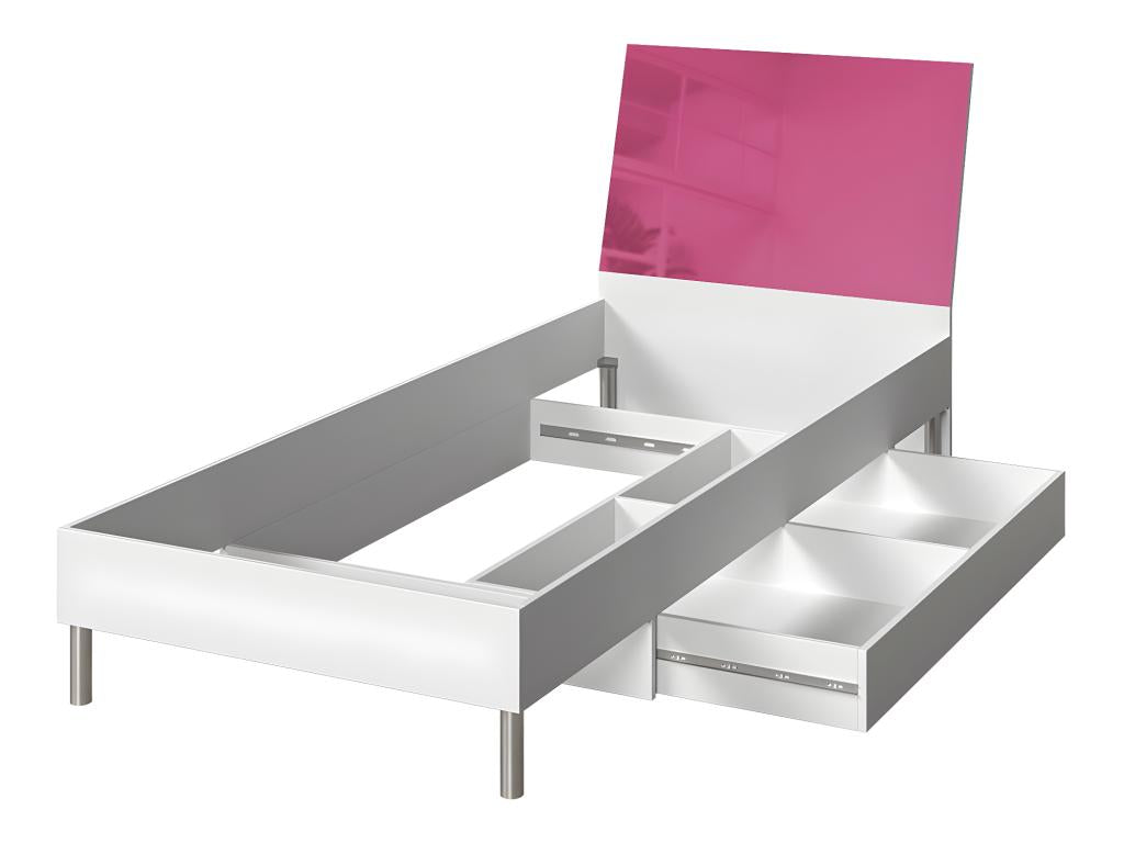 Dormeva 102 Unique Pink Bed 90x200 MDF - Laminate 94x220x91cm DQRF91946