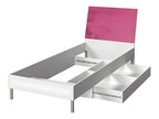 Dormeva 102 Unique Pink Bed 90x200 MDF - Laminate 94x220x91cm DQRF91946