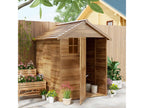 Garden shed, surface area 2.88 m², dimensions 1.97mL x 1.8mW x 2.2mH, shed with door and window, floor included, pre-oiled wood, BQSR98140