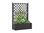 Raised garden bed with trellis and watering system, Anthracite KSEW14985