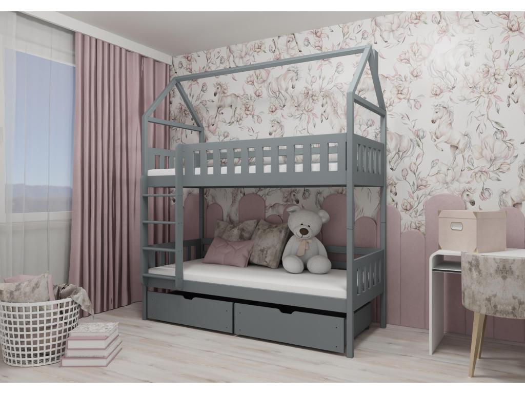 Dormeva cabin bed HB012 90x180 cm Gray DHNQ14712