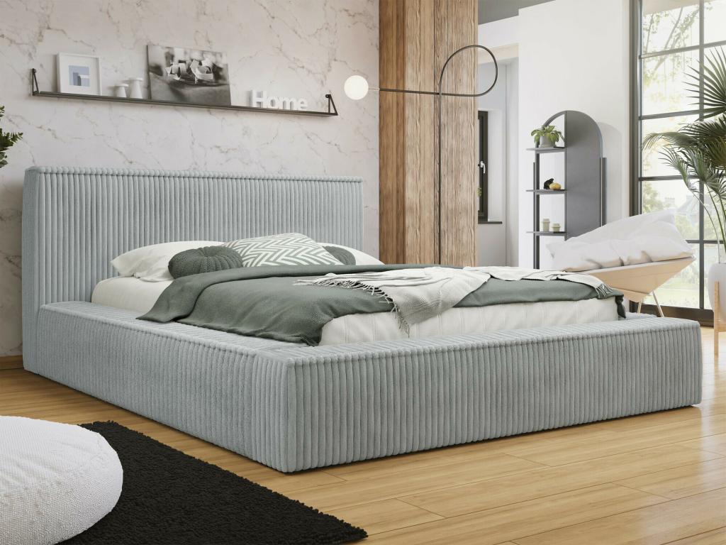 Zensova 107 Double Bed Gray 160x200 Zensova Tapestry in Zensova 192x230x81cm PVQS54825