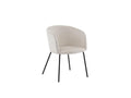 Lumenao beige velvet dining chair. QFZX95158