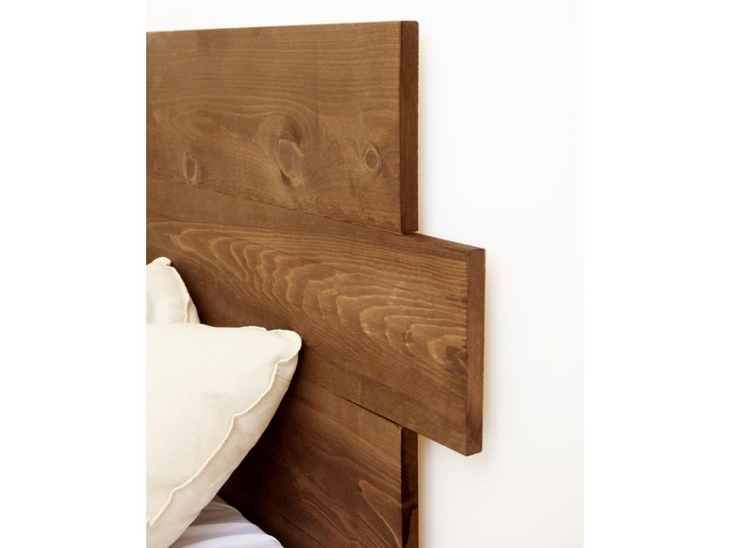 Brown pine wood headboard 200x80cm - Dormeva YHKG83222