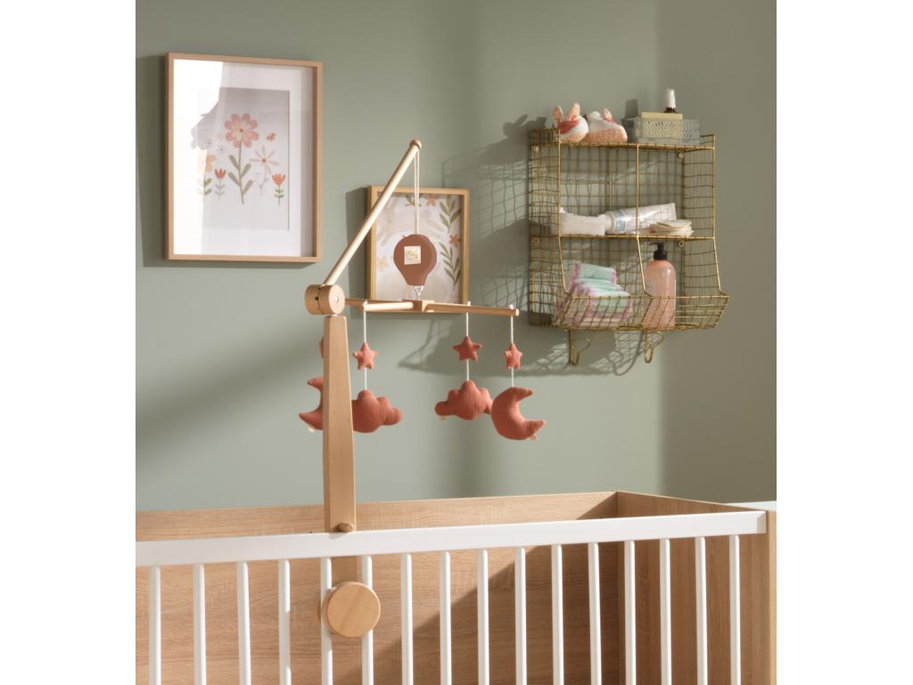 Wooden Musical Baby Mobile with 4 Toys VYAL18101