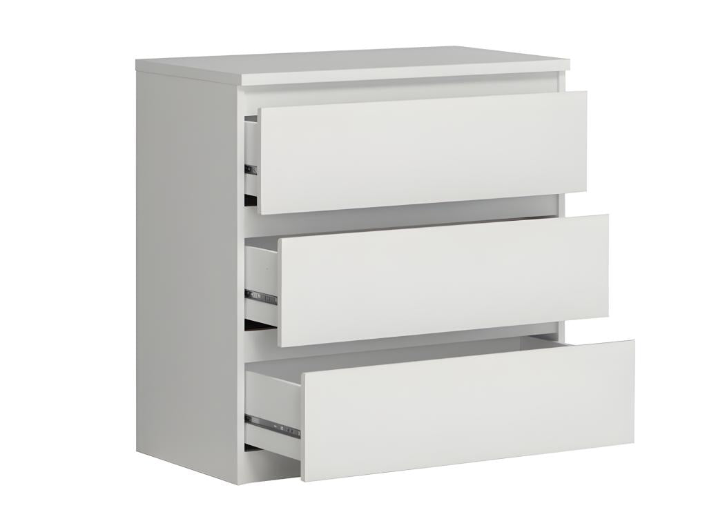 White 3-drawer chest - Dormeva NOSX75448