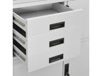 Light Grey Office Cabinet 90x40x180 Steel 3 IEID68669