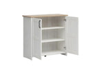 Dormeva White and Wood 2-Door Buffet DWRY57387