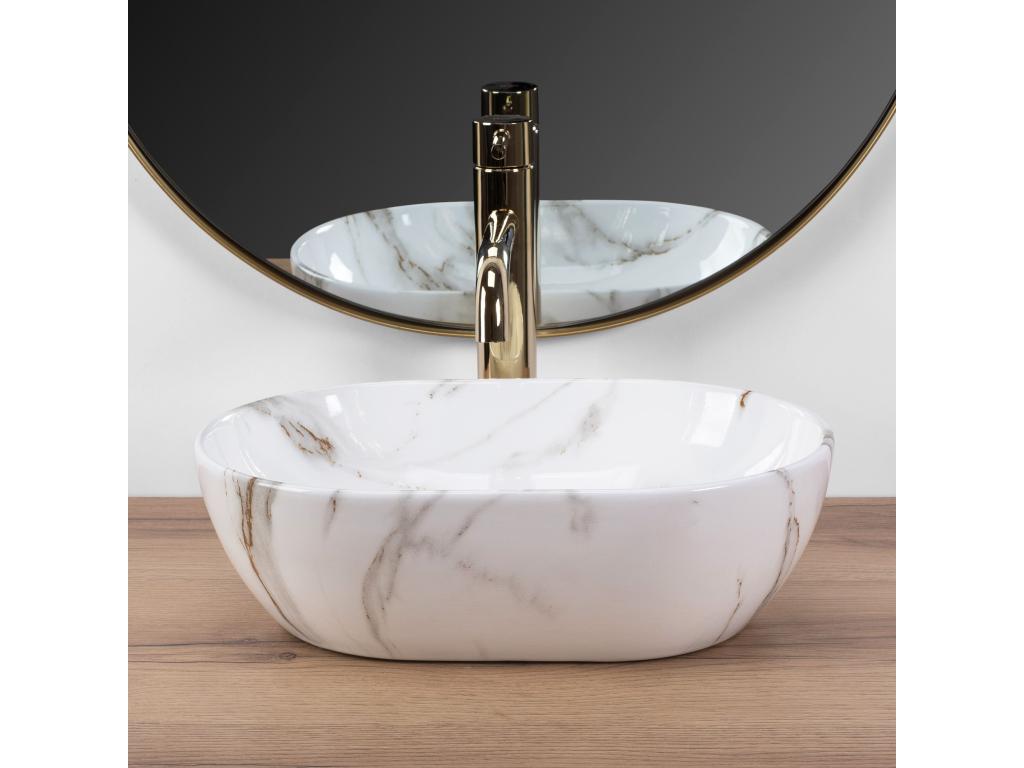 Dormeva Mini Shiny Aiax White Countertop Washbasin EEVY40130