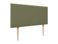 Dormeva Smooth Natural Linen Headboard 95x105cm with Legs for 90cm Beds - Green LCIV52819