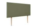 Dormeva Smooth Natural Linen Headboard 95x105cm with Legs for 90cm Beds - Green LCIV52819