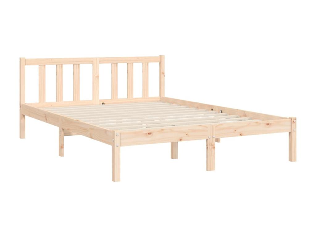 Bed frame with headboard 120x200 cm solid wood GXZT70793