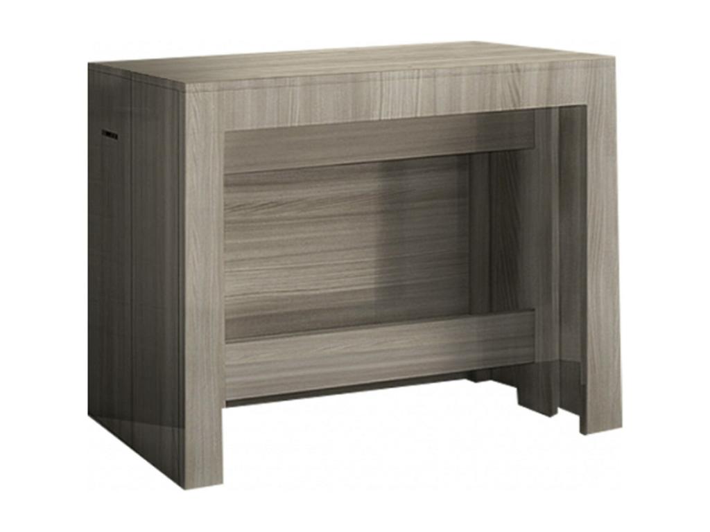 Dormeva Extendable Console Table, seats up to 12, with extension supports, Made in Italy, 51/300 x 90 x 77 cm, Mother-of-Pearl Elm, DUWX27876