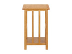 Lysvia light solid oak magazine side table, H 55cm ZJTK37373