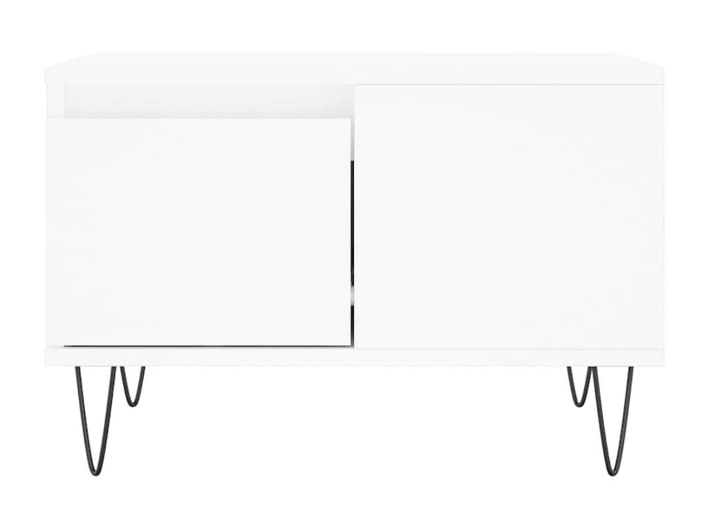 White coffee table 55x55x36.5 engineered wood LKHU07360