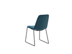 Dormeva blue velvet dining chair. IWFT63306
