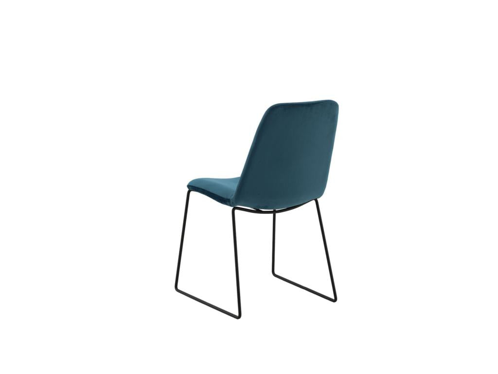 Dormeva blue velvet dining chair. IWFT63306