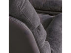 Lysvia - Swivel Armchair with Two-Tone Footrest, Dark Grey IKZA56566