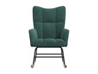 Dark Green Velvet Rocking Chair SUWS30281