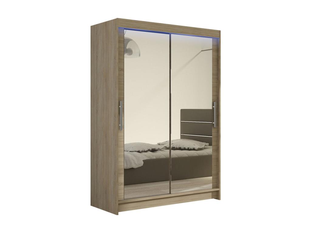 Dormeva 129 Wardrobe, Dormeva Oak, 200x120x58cm, Sliding Wardrobe Doors, ACMP90952