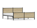 Dormeva oak metal bed frame (mattress not included) 200x200 cm JQKD93032