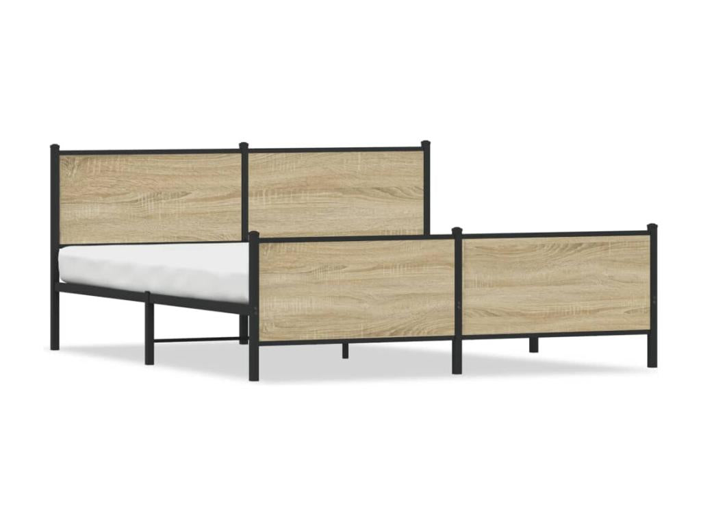 Dormeva oak metal bed frame (mattress not included) 200x200 cm JQKD93032