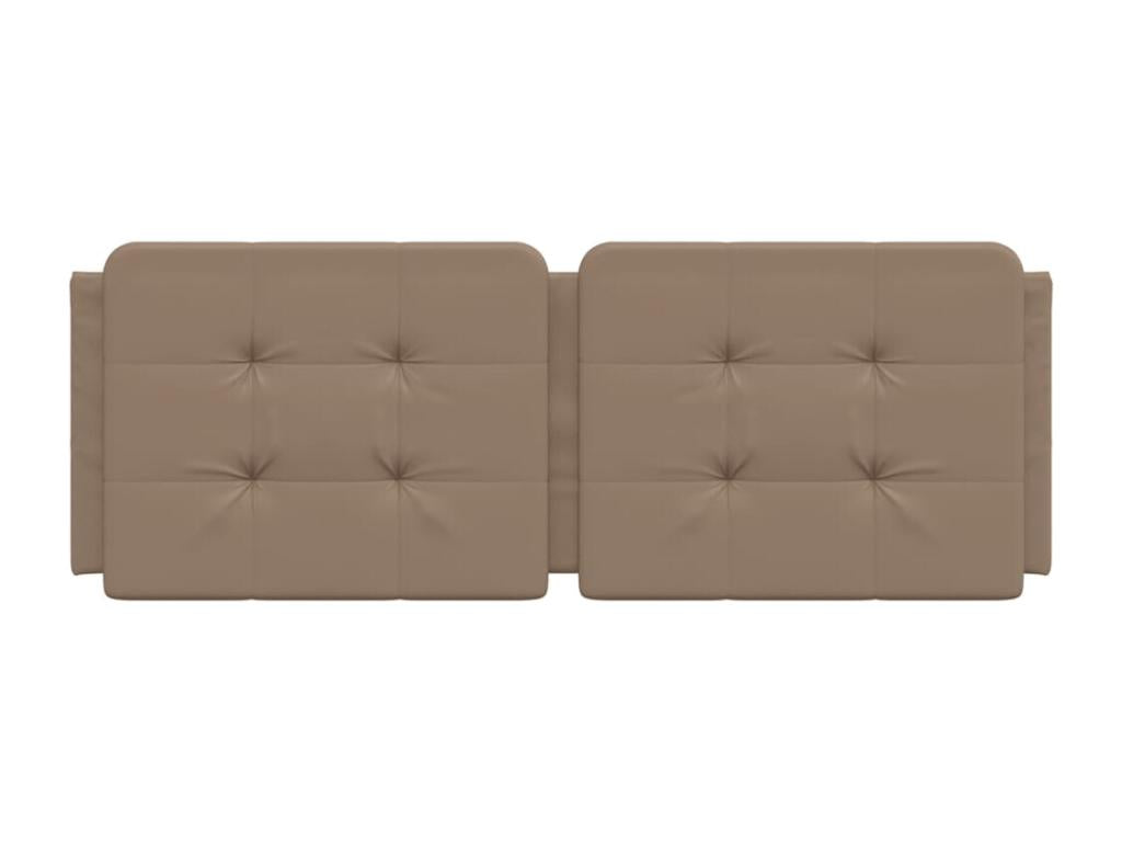 Cappuccino headboard cushion 120 cm faux leather QPZK29169
