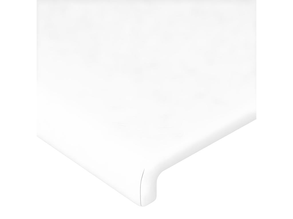 White LED Headboard 147x16x78/88 cm Faux Leather RKMS00643