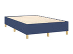 Upholstered bed base with mattress, blue, 120x200 cm, fabric DUNF15181