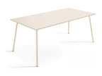 Garden table and 6 chairs in ivory metal - Dormeva AGGO38715