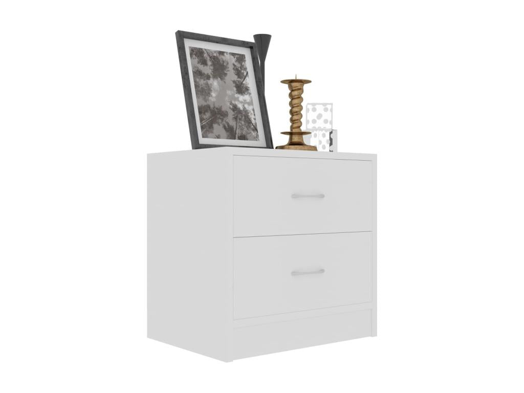 Dormeva Premium - White Bedside Table 40x30x40 cm Engineered Wood ZFGF72299